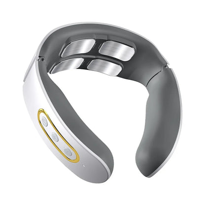 Wireless Electric Neck and Shoulder Pulse Massager - Intelligent TENS Cervical Relaxation Device with 6 Modes & 9 Intensities