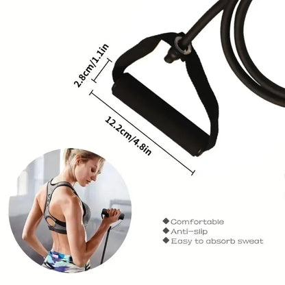 Resistance Bands with Handles Set - Premium Home Gym Strength Training Tubes for Men & Women, Comprehensive Fitness Workout Equipment