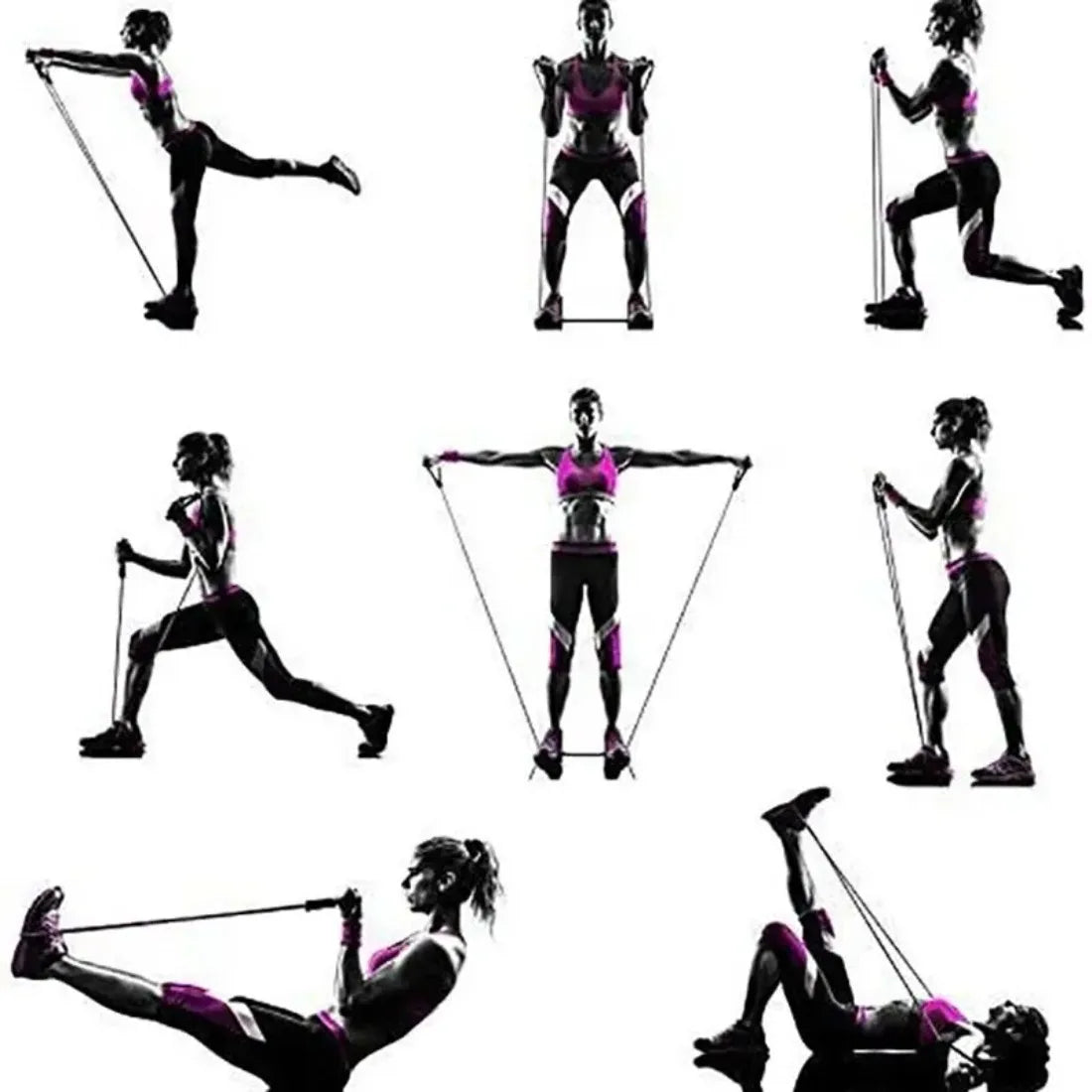 Resistance Bands with Handles Set - Premium Home Gym Strength Training Tubes for Men & Women, Comprehensive Fitness Workout Equipment