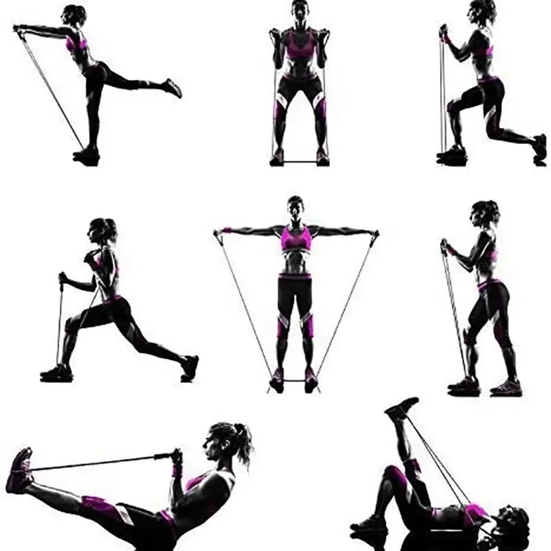 Resistance Bands with Handles Set - Premium Home Gym Strength Training Tubes for Men & Women, Comprehensive Fitness Workout Equipment