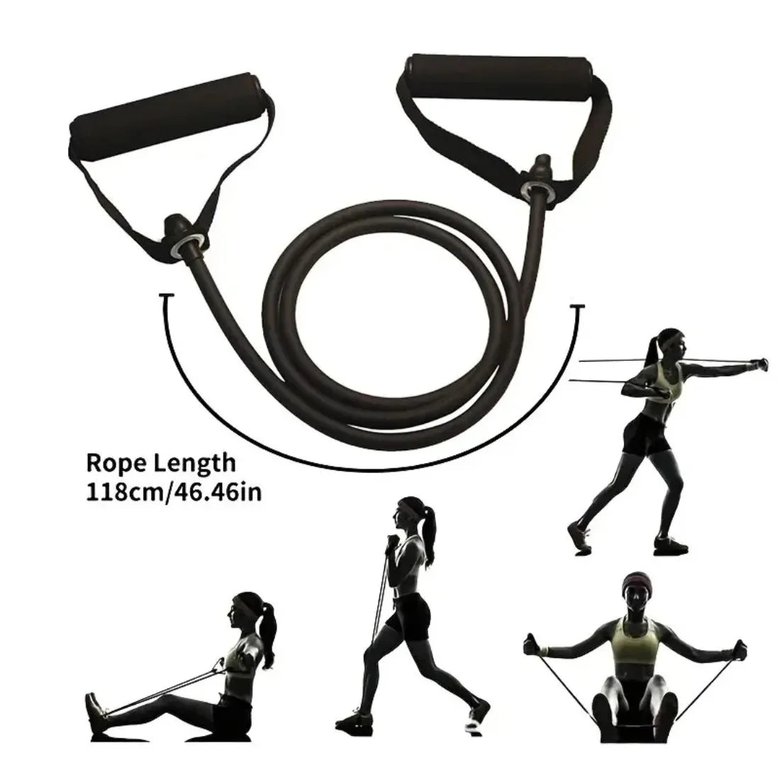 Resistance Bands with Handles Set - Premium Home Gym Strength Training Tubes for Men & Women, Comprehensive Fitness Workout Equipment